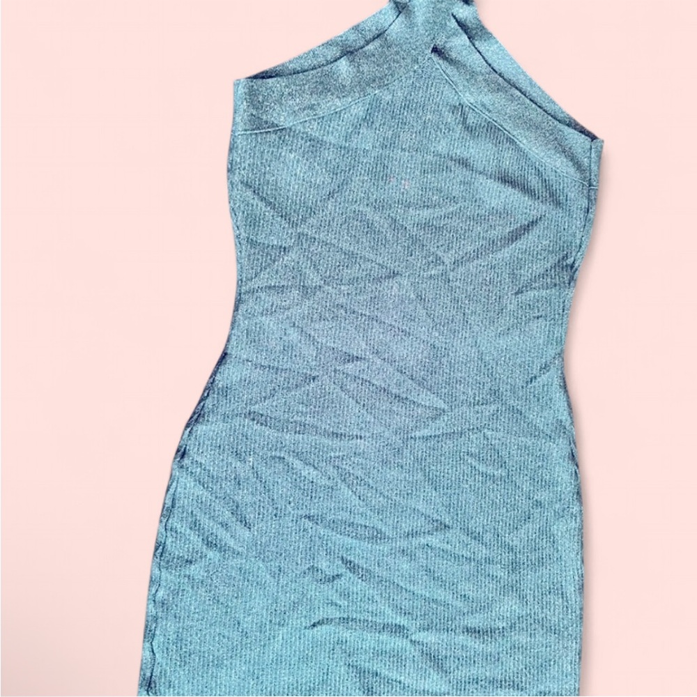 Teal Cross-Back Tank Top - Picture 2 of 4